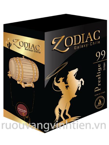 Hộp rượu Zodiac Galaxy-Chile 99, 3 lít, 13,5% Vol; nho Syrah