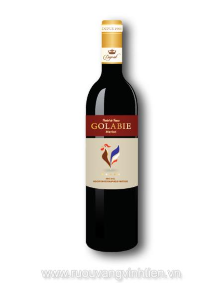 Chai rượu vang Pháp Golabie nhập khẩu nguyên chai 14%Vol 750ml