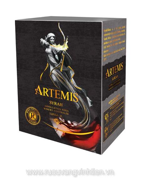 Rượu vang hộp Artemis 3 lít, nho syrah 13.5%vol