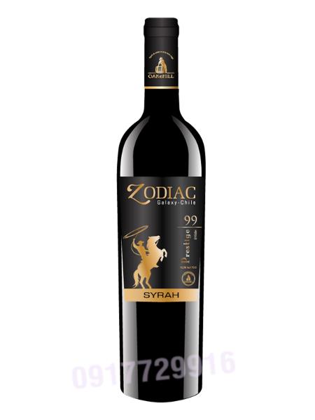 Chai rượu Zodiac Galaxy-Chile 99, 750 ml, 13,5% vol; nho Syrah