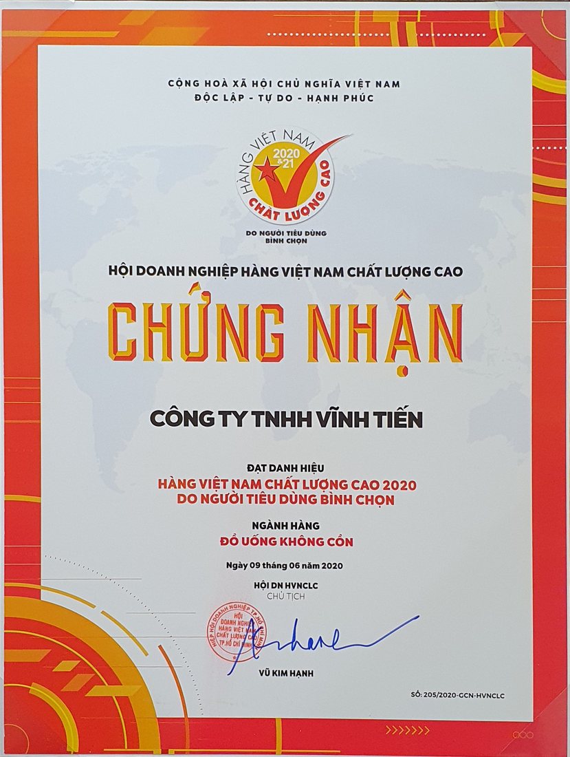 Chứng nhận Hàng Việt Nam Chất Lượng Cao