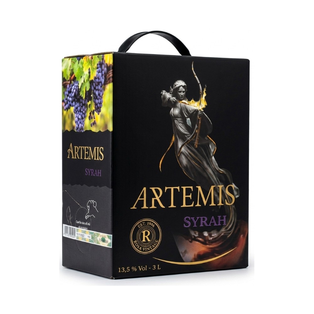 Rượu vang hộp Artemis 3 lít, nho Syrah 13.5%
