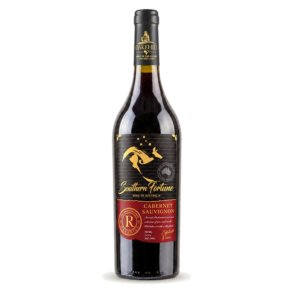 Chai vang Úc Southern Fortune, nho Cabernet Sauvignon, 13,5%, 750 ml
