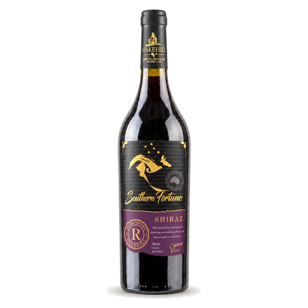 Chai vang Úc Southern Fortune, nho Shiraz, 13,5%, 750 ml