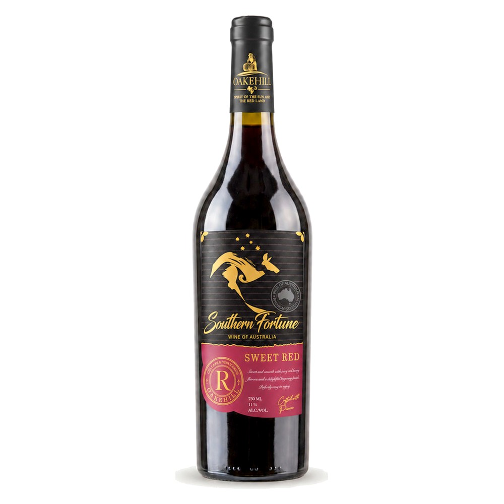 Chai vang ngọt Úc Southern Fortune Sweet Red 11%, 750 ml
